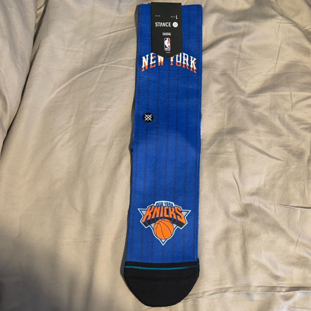 Stance Knicks Blue Crew Socks